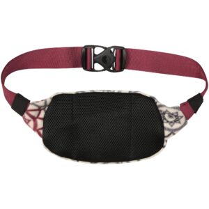 KAVU Polar Spectator Belt Bag Fleece Hip Fanny Pack-Doily Wonder