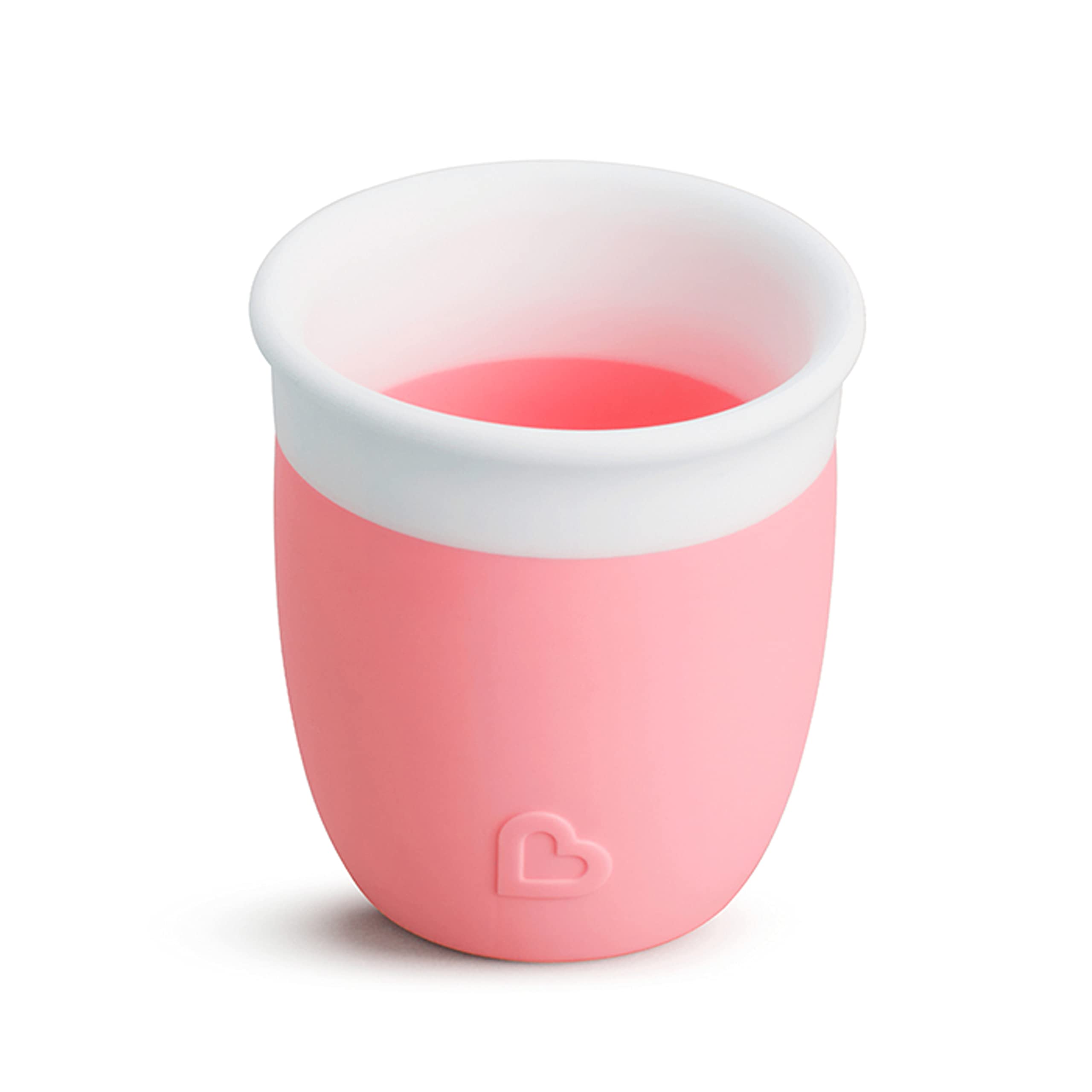 Munchkin® C’est Silicone! Open Training Cup for Babies and Toddlers 4 Months+, 2 Ounce, Coral