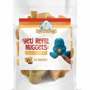 Yeti Refill Nuggets for Puff and Play Dog Toys - Natural Himalayan Yak Cheese Treats, Promotes Dental Health, Suitable for All Dogs, Ideal for Interactive Chew Toys and Dispensers, 50 Pieces, 24 Oz