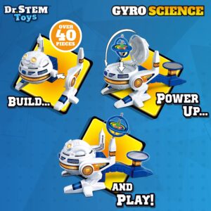 Dr. STEM Toys Gyro Science Kit | Unique Gyroscope Set Amazes Kids with 6 Awesome Science Stunts | Designed in USA for Boys & Girls 8 & Up | Boxed for Easy Gifting