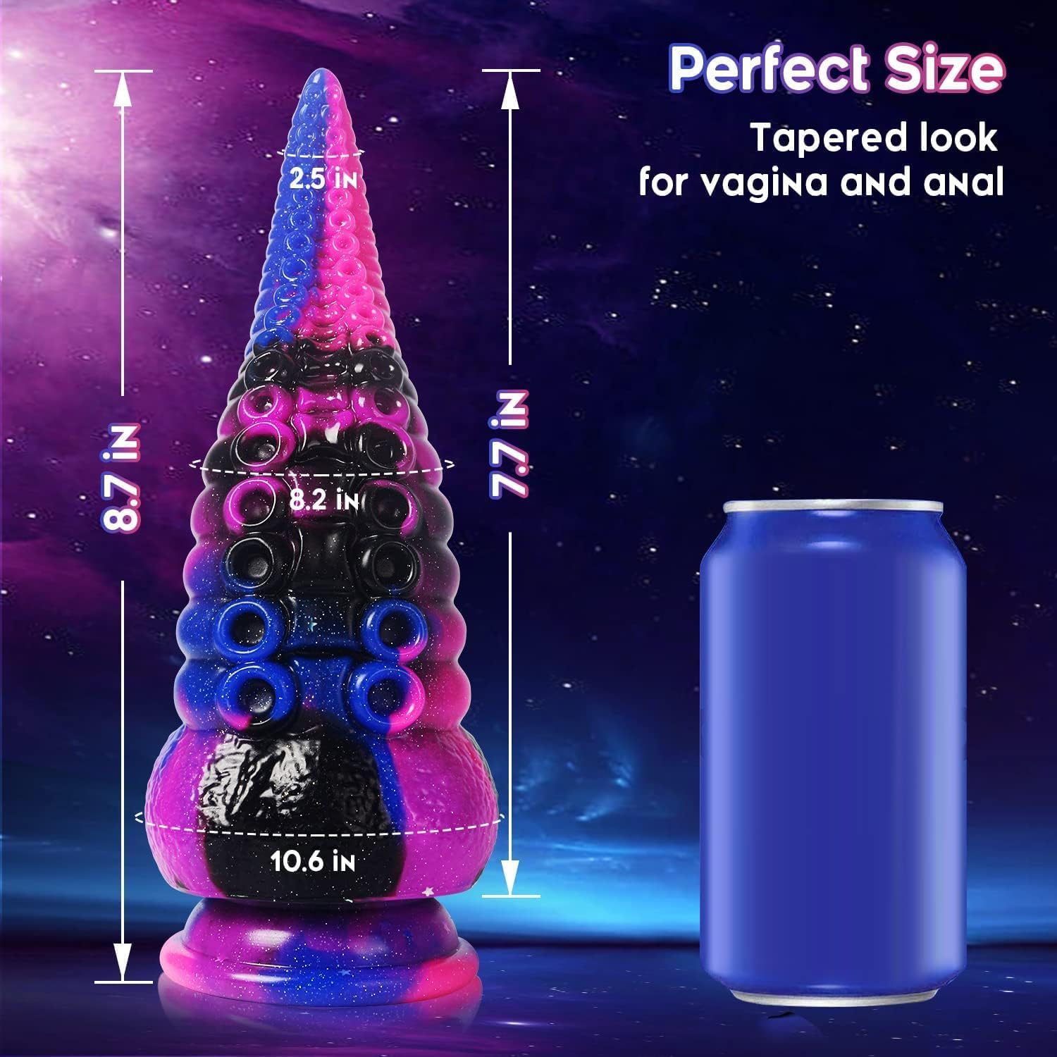 Tentacle Realistic Dildo for Women: 8.7" Big Anal Dildo with Strong Suction Cup, Huge Monster Liquid Silicone Anal Plug Prostate Massager for Hands-Free Play Adult Sex Toys for Women