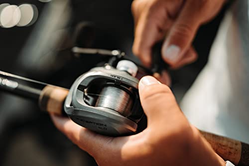 13 FISHING - Inception Slide Baitcast Reel - 8.1:1 Gear Ratio - Left Hand Retrieve (Fresh+Salt) - INSLD2-8.1-LH, Gray