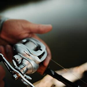 13 FISHING - Modus C2 Baitcast Reel - 6.6:1 Gear Ratio - Left Hand Retrieve (Fresh) - MODC2-6.6-LH,Silver