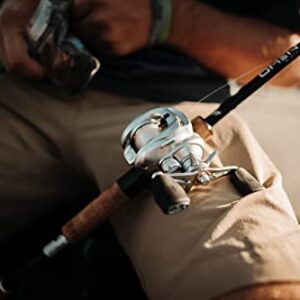 13 FISHING - Modus C2 Baitcast Reel - 6.6:1 Gear Ratio - Left Hand Retrieve (Fresh) - MODC2-6.6-LH,Silver