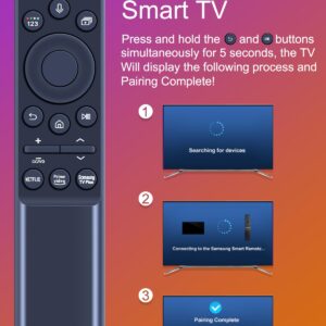 New 2021 Models BN59-01357F Voice Replacement Remote Control for Samsung QLED Smart TVs Compatible with Neo QLED, The Frame and Crystal UHD Series (BN59-01357F)