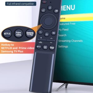 New 2021 Models BN59-01357F Voice Replacement Remote Control for Samsung QLED Smart TVs Compatible with Neo QLED, The Frame and Crystal UHD Series (BN59-01357F)