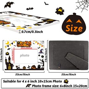 party greeting Halloween Ghost Ceramic Photo Frame Halloween Decorations Halloween Photo Frame Gifts Horizontally Used Size 4x6 Suitable for Halloween Photo Frame Gift Desktop Use (Happy Halloween)