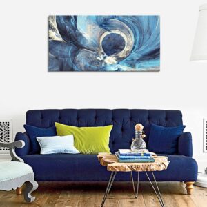 YYYYHPP YP1275 Abstract Wall Art Modern Minimalist Abstract Canvas Painting Blue Canvas Wall Art Print Painting for Wall Decor Home Decor