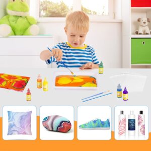 Water Marbling Paint Kit Arts and Crafts for Girls & Boys Christmas Thanksgiving Gifts for Kids Ages 4 5 6 7 8 9 10