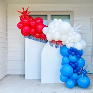 Red Balloons 110Pcs Red Balloon Garland Arch Kit 5/10/12/18 Inch Matte Latex Red Balloons Different Sizes as Birthday Balloons Wedding Valentine’s Day Balloons Christmas Balloons Party Decorations