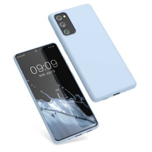 kwmobile Case Compatible with Samsung Galaxy S20 FE Case - Soft Slim Protective TPU Silicone Cover - Light Blue