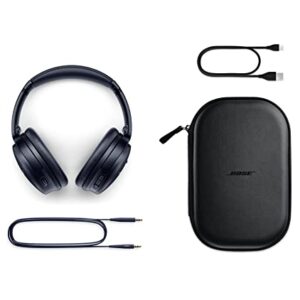 Bose QuietComfort 45 Wireless Bluetooth Noise Cancelling Headphones, Over-Ear Headphones with Microphone, Personalized Noise Cancellation and Sound, Midnight Blue, Limited Edition