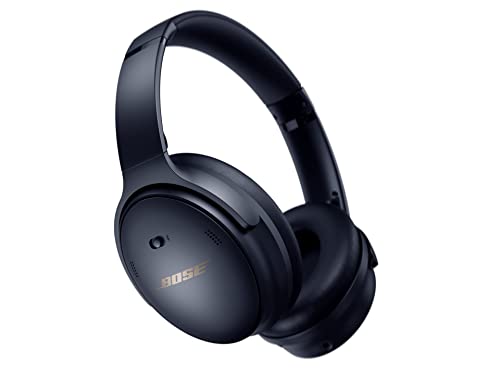 Bose QuietComfort 45 Wireless Bluetooth Noise Cancelling Headphones, Over-Ear Headphones with Microphone, Personalized Noise Cancellation and Sound, Midnight Blue, Limited Edition