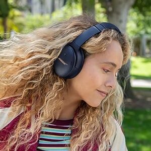 Bose QuietComfort 45 Wireless Bluetooth Noise Cancelling Headphones, Over-Ear Headphones with Microphone, Personalized Noise Cancellation and Sound, Midnight Blue, Limited Edition