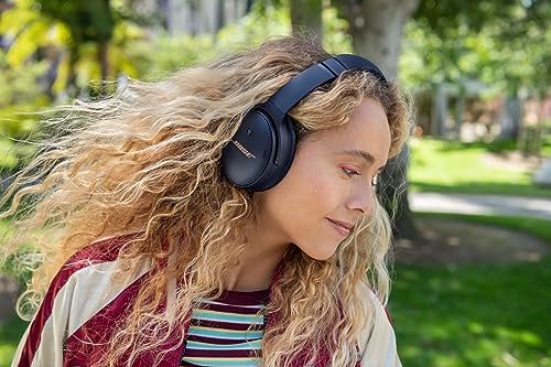 Bose QuietComfort 45 Wireless Bluetooth Noise Cancelling Headphones, Over-Ear Headphones with Microphone, Personalized Noise Cancellation and Sound, Midnight Blue, Limited Edition