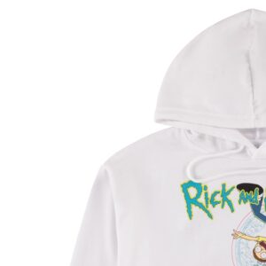 RICK AND MORTY Mens Hoodie Mens Multi Print Sweatshirt - Rick & Morty, Summer, Squanchy Classic Hoodie (White, Small)