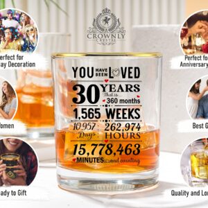 Kies®Gift- 1993 30th Birthday Gifts for Men and Women Personalised Whiskey Glass 30th Birthday Decorations 30th Gifts for Couple 30th Gifts for Brother Gift for Husband 30th Birthday Gifts for Him