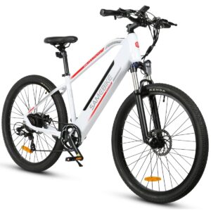 samebike 27.5" electric bike for adults 500w e bike commuter electric mountain bike 22-24mph electric bicycle with 48v 13ah removable battery,up to 60 miles password-settable display