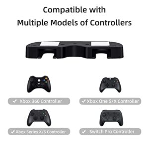 Mcbazel Under Desk Mount for Xbox Series X/S, Xbox One X/S, Xbox Elite 1/2, Xbox One, Xbox 360, Switch Pro Controller, Table Stand Holder Compatible with Xbox and Switch Pro Controller - Black