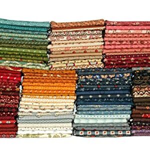 10 Fat Quarters - American Civil War Fat Quarter Bundle 1800's Historical Reproduction Quality Quilters Cotton Fabrics FQs M22801c