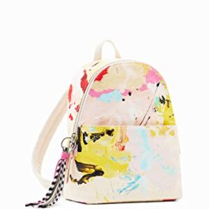 Desigual Women's Accessories Fabric Backpack Mini, White, One Size