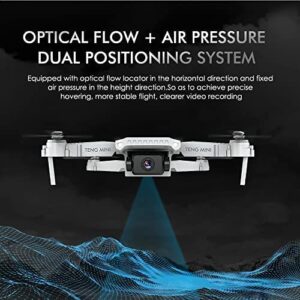 Drone with Camera 2K HD for Adults, Dual Camera Six-axis Gyroscope WiFi FPV Live Video RC Quadcopter with Gesture Operation, Smart Follow, Altitude Hold, Headless Mode, 2 Batteries