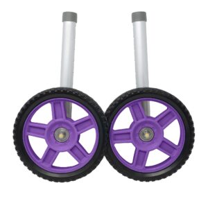 Top Glides 8" Off-Road Walker Wheel Kits with FREE FlexFit Universal Ski Glides (Purple)