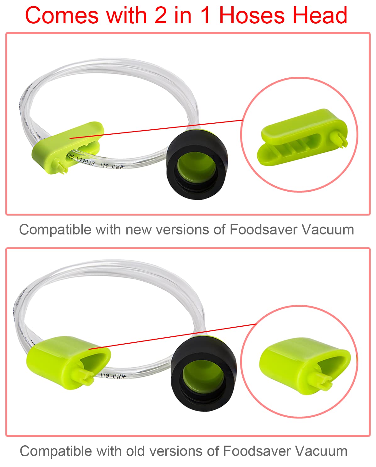 Accessory Hose Compatible with FoodSaver，Accessory Hose FA2000，FM2000 and FM2100 GM FAX12 000 Compatible