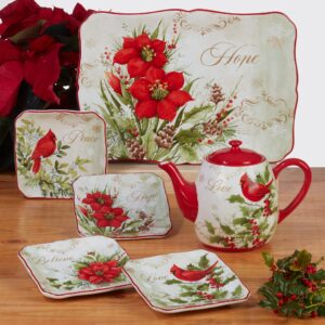 Certified International Winter's Medley 16 pc Dinnerware Set, Service for 4, Multicolor