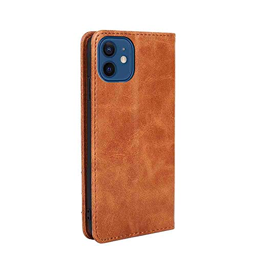 CyrGuard Phone Cover Wallet Folio Case for Samsung Galaxy A40, Premium PU Leather Slim Fit Cover for Galaxy A40, Anti-Dirt, Brown