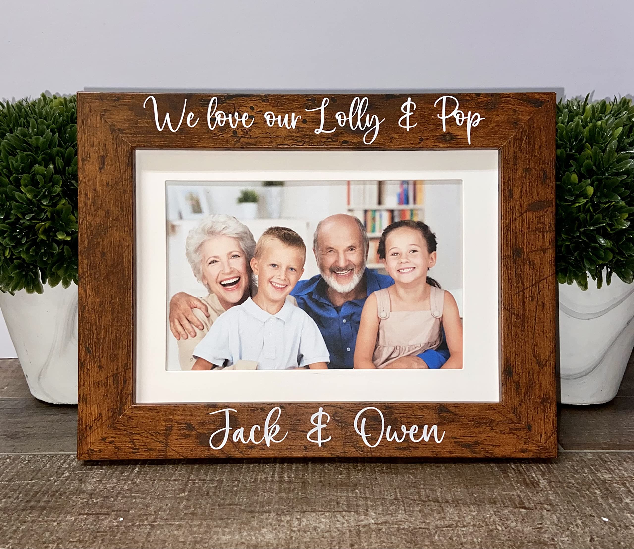 Lolly and Pop Picture Frame, Lolly gift, Lolly birthday gift personalized picture frame, Pop gift