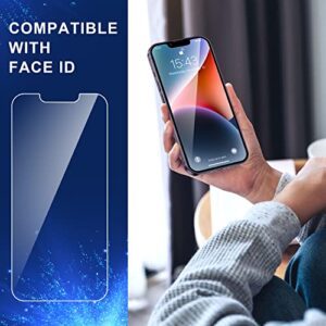 ImpactStrong Shatterproof for iPhone 13 Pro Max/iPhone 14 Plus Tempered Glass Screen Protector [Easy Installation Frame] [Bubble Free] [9H Hardness] Case Friendly, 6.7 Inch - (3-Pack)