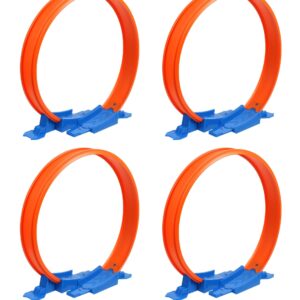 Hot Wheels Tracks Expansion Packs Track Pieces & Connectors (Loop) 4 Pack