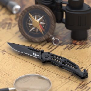 Rush Deer Pocket Knife, Folding Knife with Clip,EDC Knife Utility Knife for Hiking Camping Fishing Work Outdoor (Mini Pocket Knife)