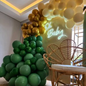 Sage Green Balloon Arch Kit- 120pcs Balloon Garland Kit 18/12/10/5 Inch Latex Balloons for Birthday Decorations Baby shower Wedding Party Balloon (Sage Green, 120PCS 18/12/10/5in)