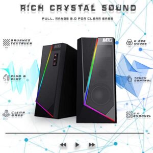 Computer Desktop PC, Intel Core i5, TechMagnet Siwa 8, 8GB RAM, 128GB SSD Boot + 500 GB HDD, 27 Inch Monitor, MTG RGB Keyboard Mouse, RGB Speaker with Webcam, WiFi, Win 11 Home (Renewed)