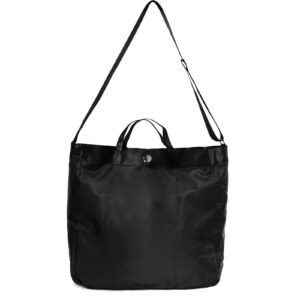 Lightweight Tote Bag for Travel Gym Shopping Work - Black