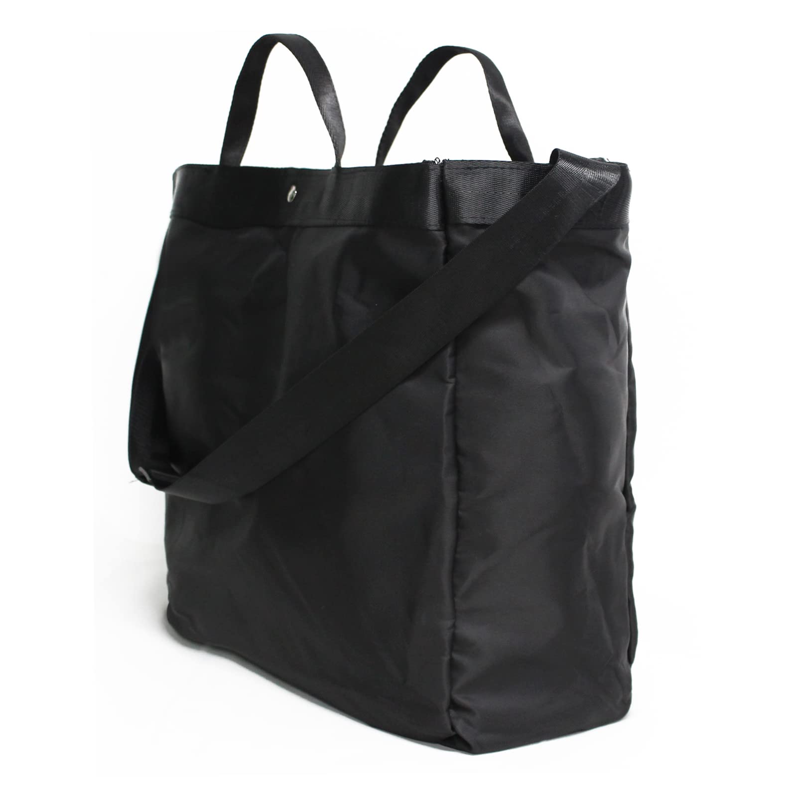 Lightweight Tote Bag for Travel Gym Shopping Work - Black