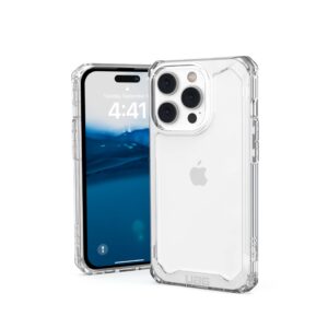 URBAN ARMOR GEAR UAG Designed for iPhone 14 Pro Case Translucent Clear Ice 6.1" Plyo Lightweight Slim Shockproof Transparent Protective Cover Compatible with Wireless Charging