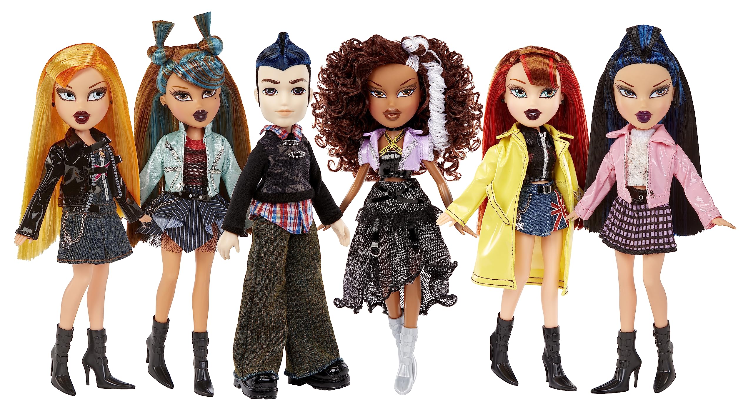 Bratz Pretty ‘N’ Punk Sasha Fashion Doll with 2 Outfits and Suitcase, Collectors Ages 6 7 8 9 10+