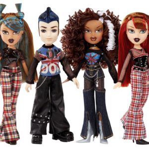 Bratz Pretty ‘N’ Punk Sasha Fashion Doll with 2 Outfits and Suitcase, Collectors Ages 6 7 8 9 10+