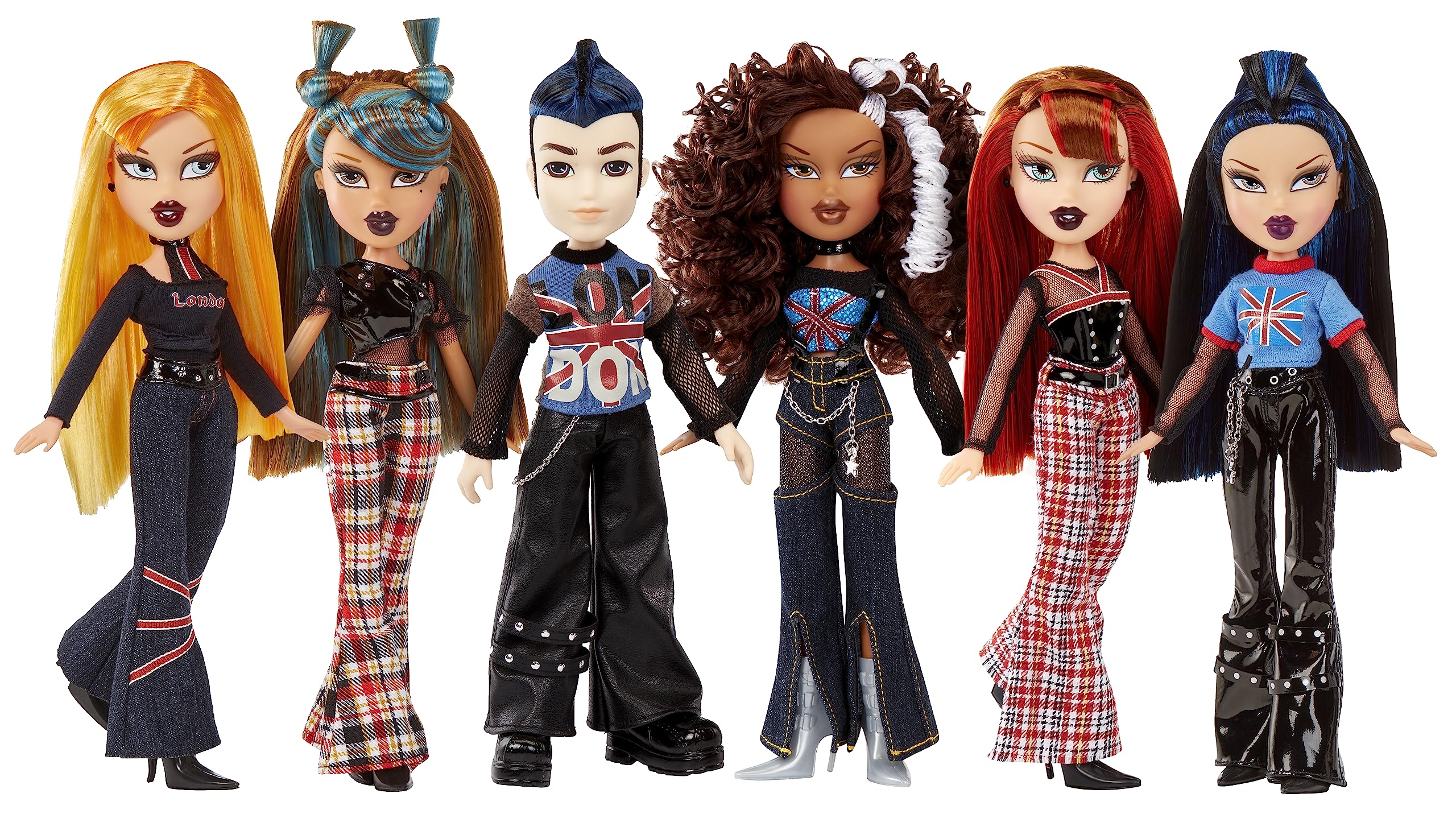 Bratz Pretty ‘N’ Punk Sasha Fashion Doll with 2 Outfits and Suitcase, Collectors Ages 6 7 8 9 10+