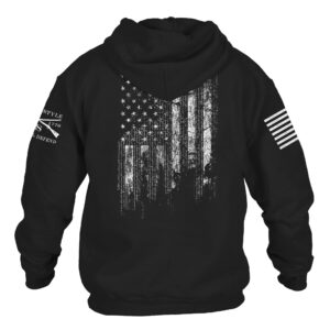 Grunt Style 1776 Flag Hoodie (Black, Large)