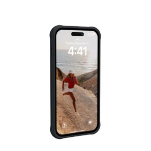 URBAN ARMOR GEAR [U] by UAG Designed for iPhone 14 Pro Case Black 6.1" Dot Built-in Magnet Compatible with MagSafe Charging Slim Lightweight Dropproof Silicone Protective Cover