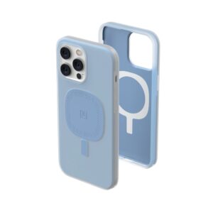 urban armor gear [u] by uag designed for iphone 14 pro max case blue cerulean 6.7" lucent 2.0 build-in magnet compatible with magsafe charging slim lightweight opaque protective cover