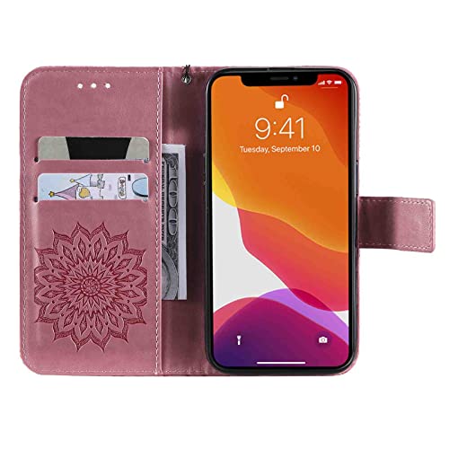 Fansipro Phone Cover Wallet Folio Case for SAMSUNG GALAXY A40, Premium PU Leather Slim Fit Cover for GALAXY A40, 2 Card Slots, exact fitting, Pink