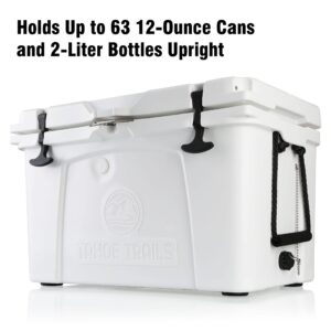 Tahoe Trails 52 Quart Rotomolded Cooler, Hard Cooler Insulated Portable Ice Chest, Suit for BBQ, Camping, Picnic, and Other Outdoor Activities