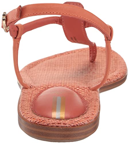 Sam Edelman Women's Gigi Flat Sandal, Terracotta Pink Signet, 7