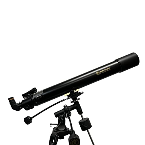 SpectrumOI 80mm Telescope for Kids 8-12 Telescope for Adults Astronomy Gifts - Premium EQ Refractor Telescope with Aspherical Eyepiece