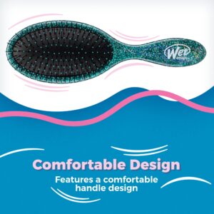 Wet Brush Original Detangler Hair Brush - Awestruck, Jewel Teal - Comb for Women, Men and Kids - Wet or Dry - Natural, Straight, Thick and Curly Hair - Pain-Free for All Hair Types